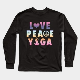 Yoga - Love Peace Yoga Long Sleeve T-Shirt